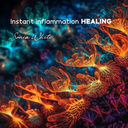 Instant Inflammation Healing: Frequency for Inflammatory Pain Relief While Sleeping - Sonia White &amp; Solfeggio Frequencies Tones Cover Art