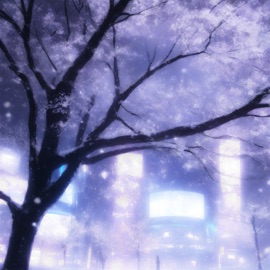 фиолетовый пейзаж цветоk