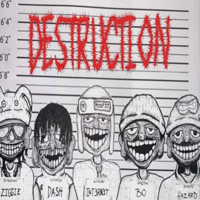 DESTRUCTION (feat. Bo Burnout, ZiggieKnucklez, HAZARD! & DASH THE FUCKN MEG) - Single