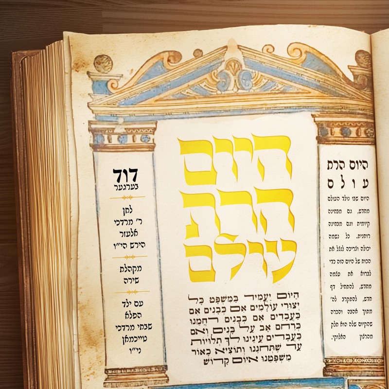 Hayoim Haras Olam - היום הרת עולם (feat. Shabse Mordechai Teichman & The Shira Choir) - Single