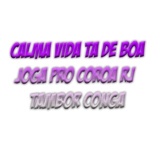 Calma vida ta de boa joga pro coroa rj Tambor Conga