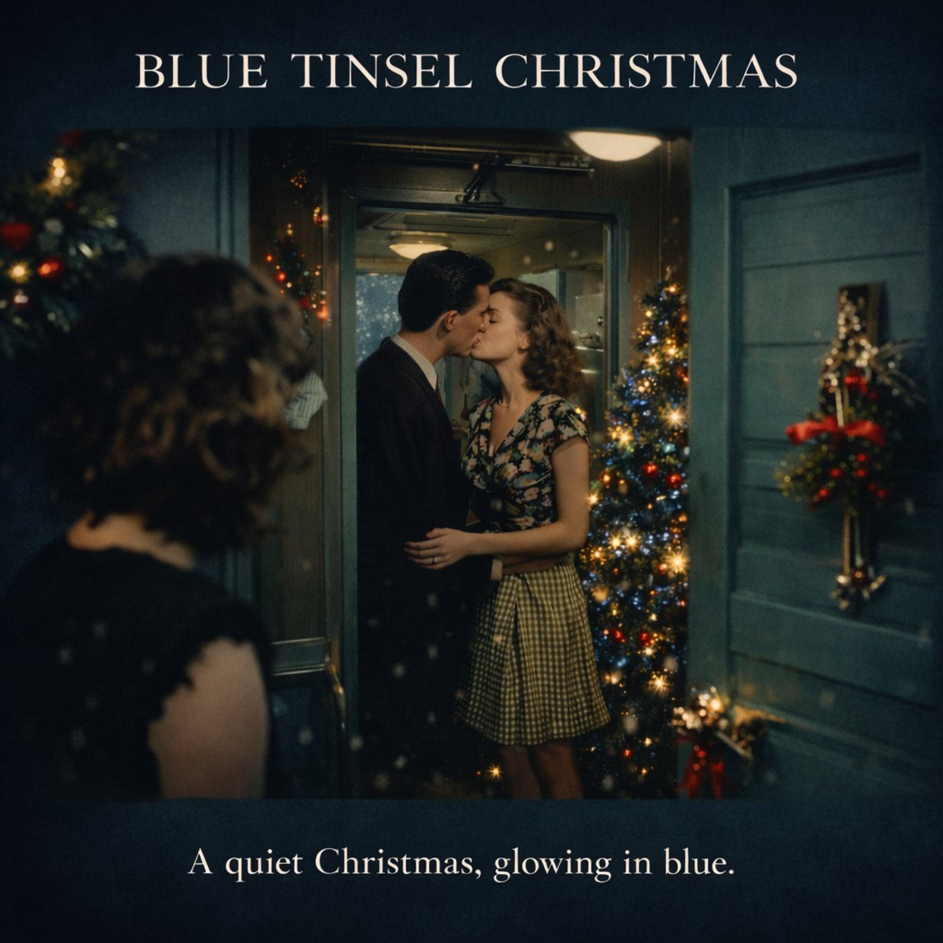 Blue Tinsel Christmas
