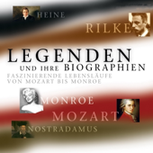 Audiobook cover for Legenden und ihre Biographien: Faszinierende Lebensläufe von Mozart bis Monroe by Div.