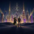 After dark in the city of gold