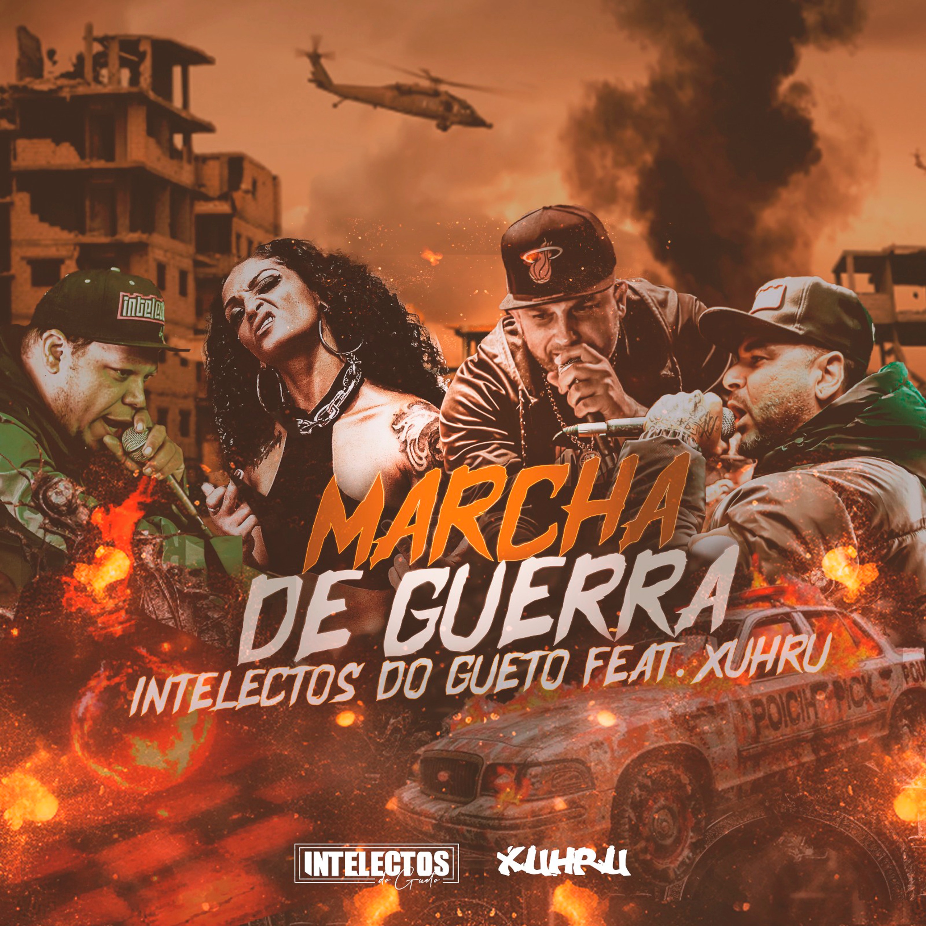 Marcha de Guerra - Single by Intelectos do Gueto & xuhru album cover