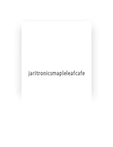 Ascolta Jaritronics Maple Leaf Cafe, guarda video musicali, leggi la biografia, vedi le date del tour & altro!