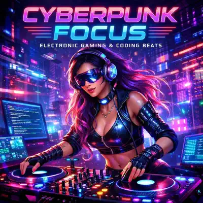 Listen to Cyberpunk Focus: Electronic Gaming & Coding Beats by Critical Hit Audio Gaming