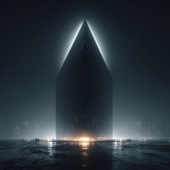 Black Glass Towers song art