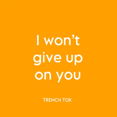 Song - I Won’t Give up on You (feat. Aduseilife) - Trench Tok