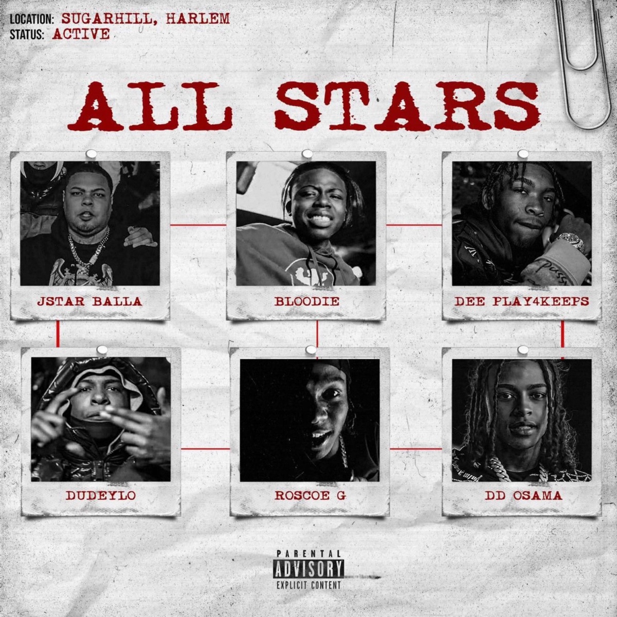 All Stars (feat. DD Osama, Dee Play4Keeps, DudeyLo, BLOODIE & Roscoe G) - Single cover art