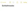 SCHLAFMASKE