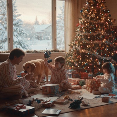 Snowfall on CRT cover