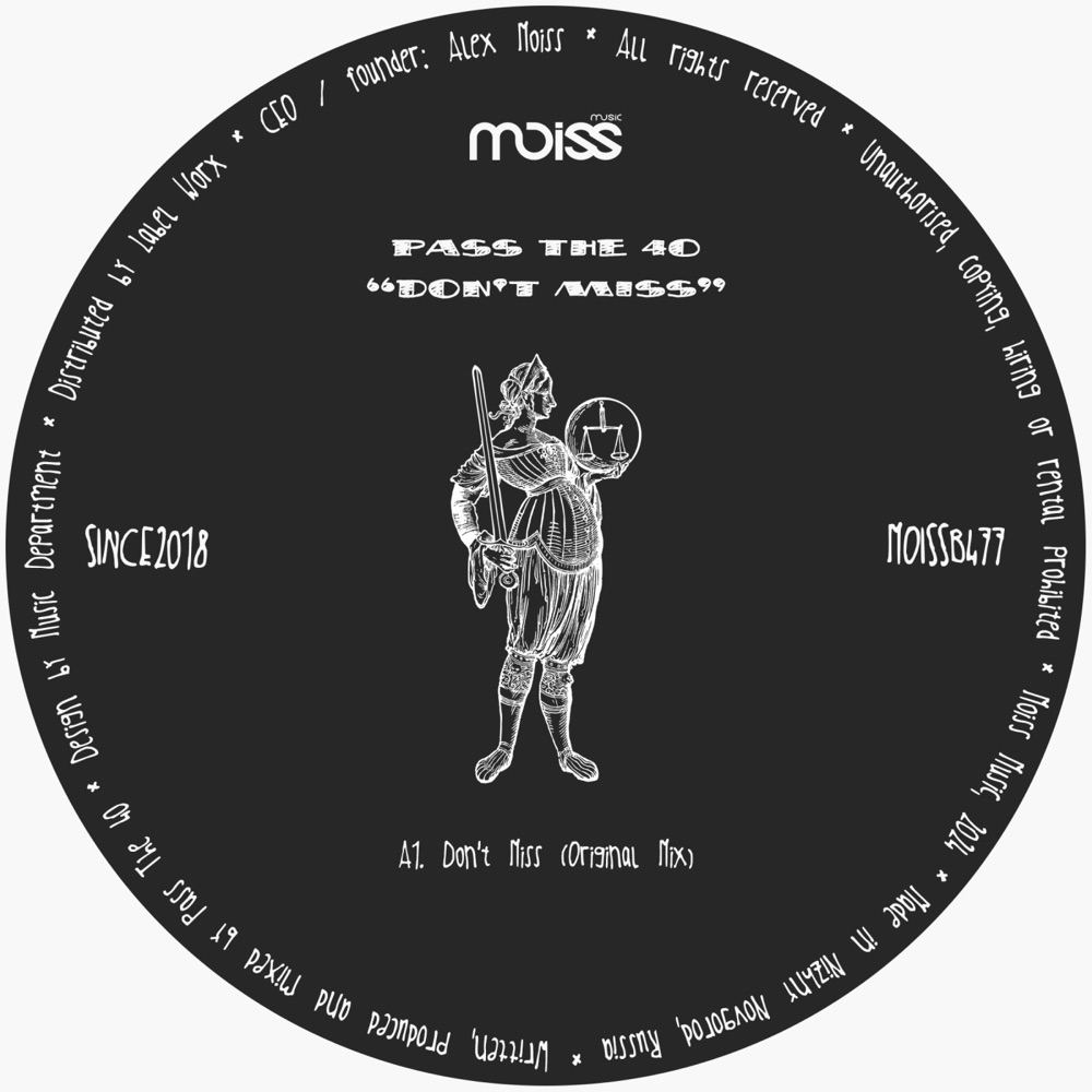 Обложка альбома «Don't Miss - Single» — Pass The 40