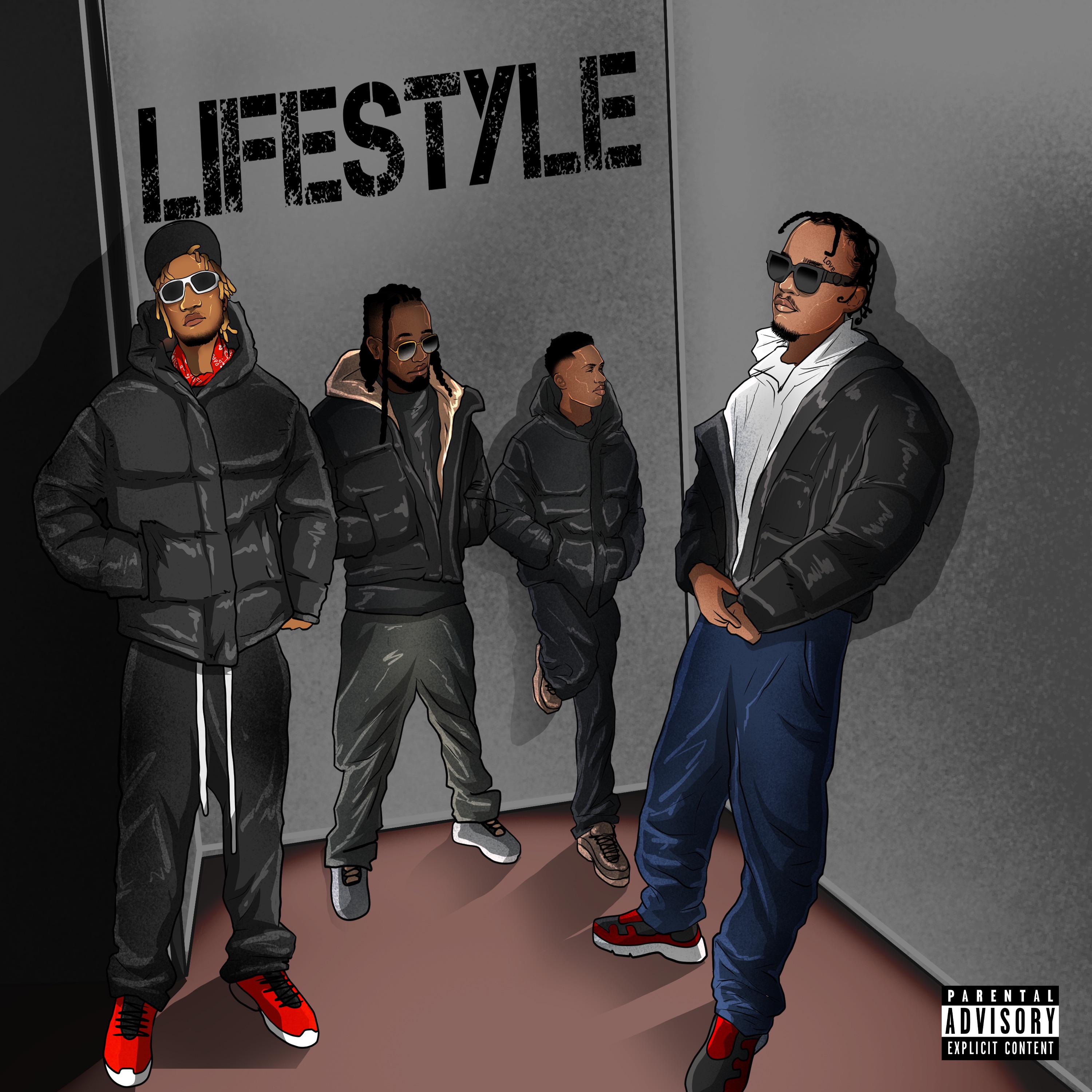 Lifestyle (feat. Conboi Cannabino, Super & Ynnek) - Single by Wizzo808 album cover