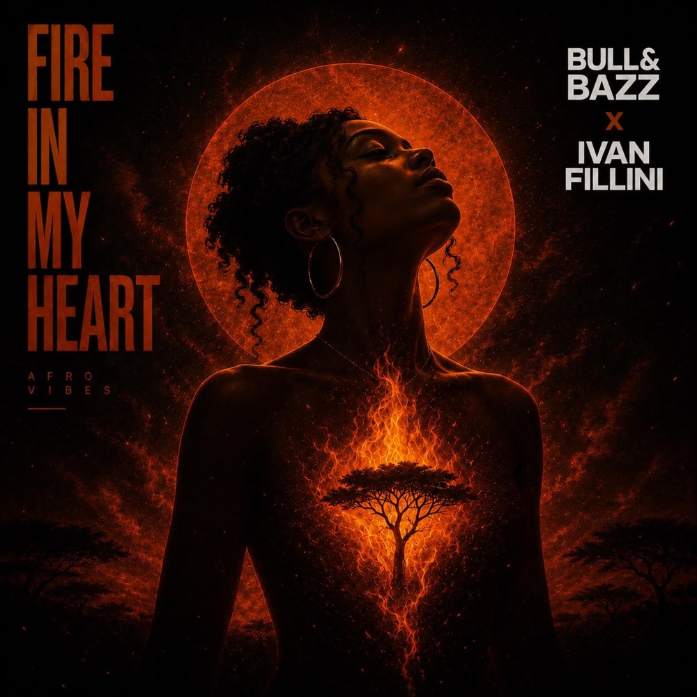 Обложка альбома «FIRE IN MY HEART (feat. IVAN FILLINI) - Single» — Bull & Bazz