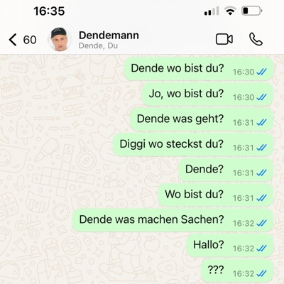 Dende wo bist du? - Single