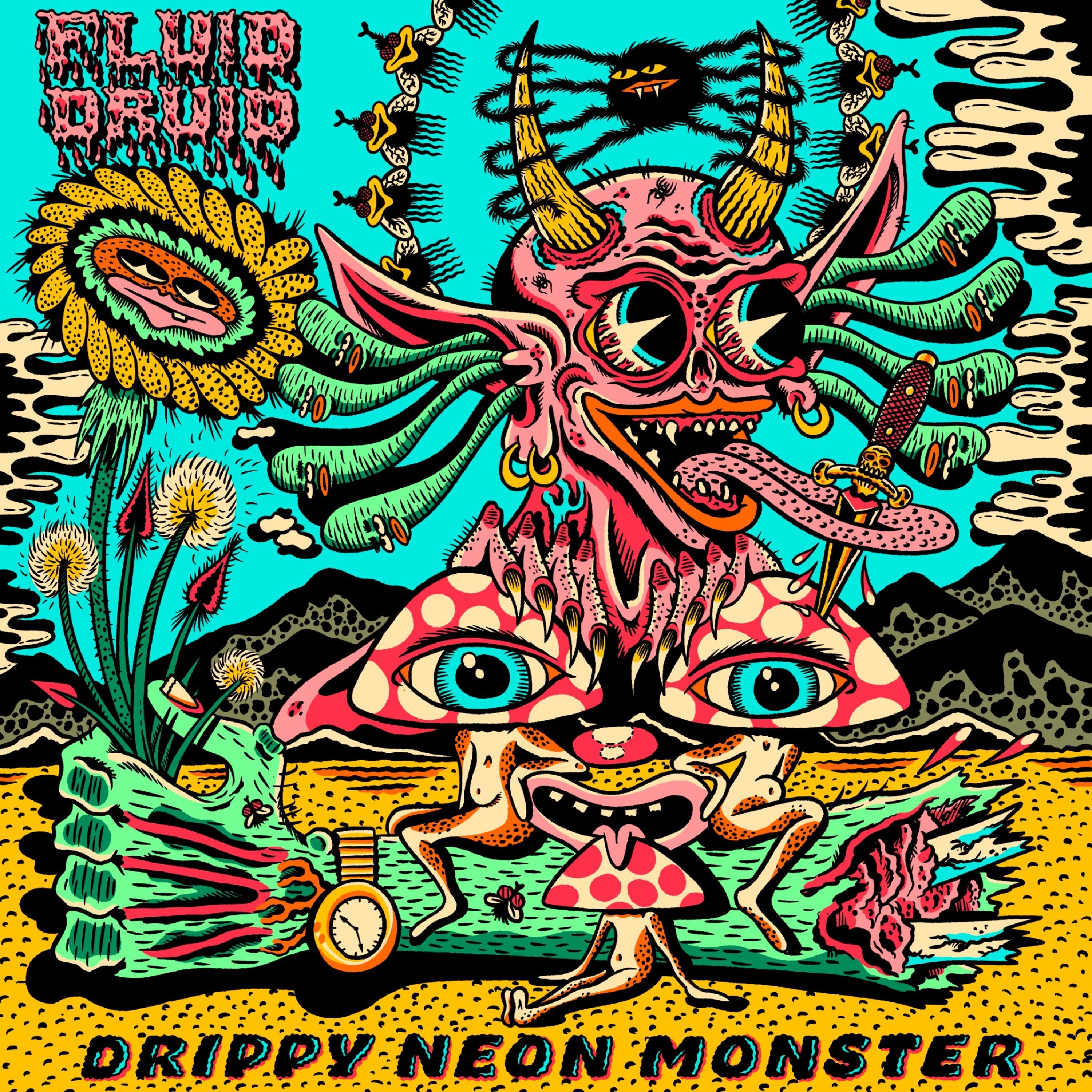 Drippy Neon Monster