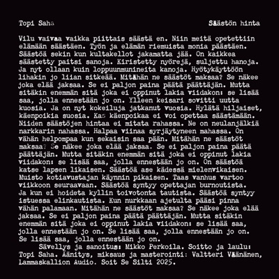 Säästön hinta - Single