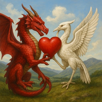 Dragon with a liverbird heart - Single