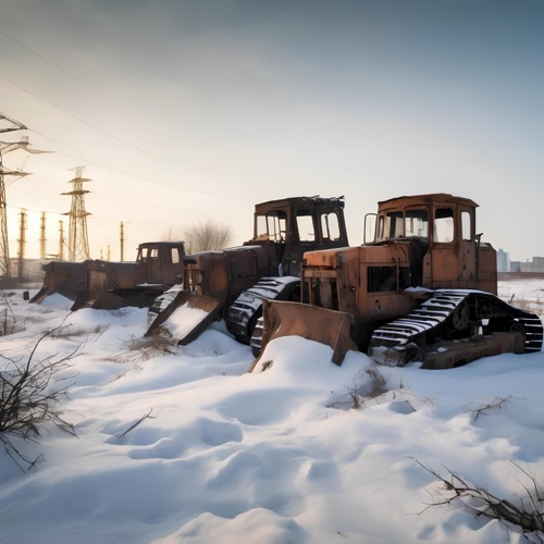 cover for track бульдозеры ждут весны of artist radiotehnika