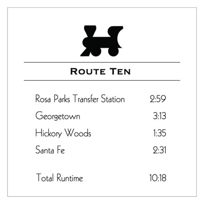 TAKE A RIDE ON THE TEN BUS