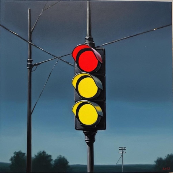 A Yellow Stoplight