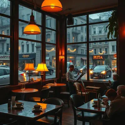 Listen to Jazz for a Rainy Day Cafe by Evander cadence