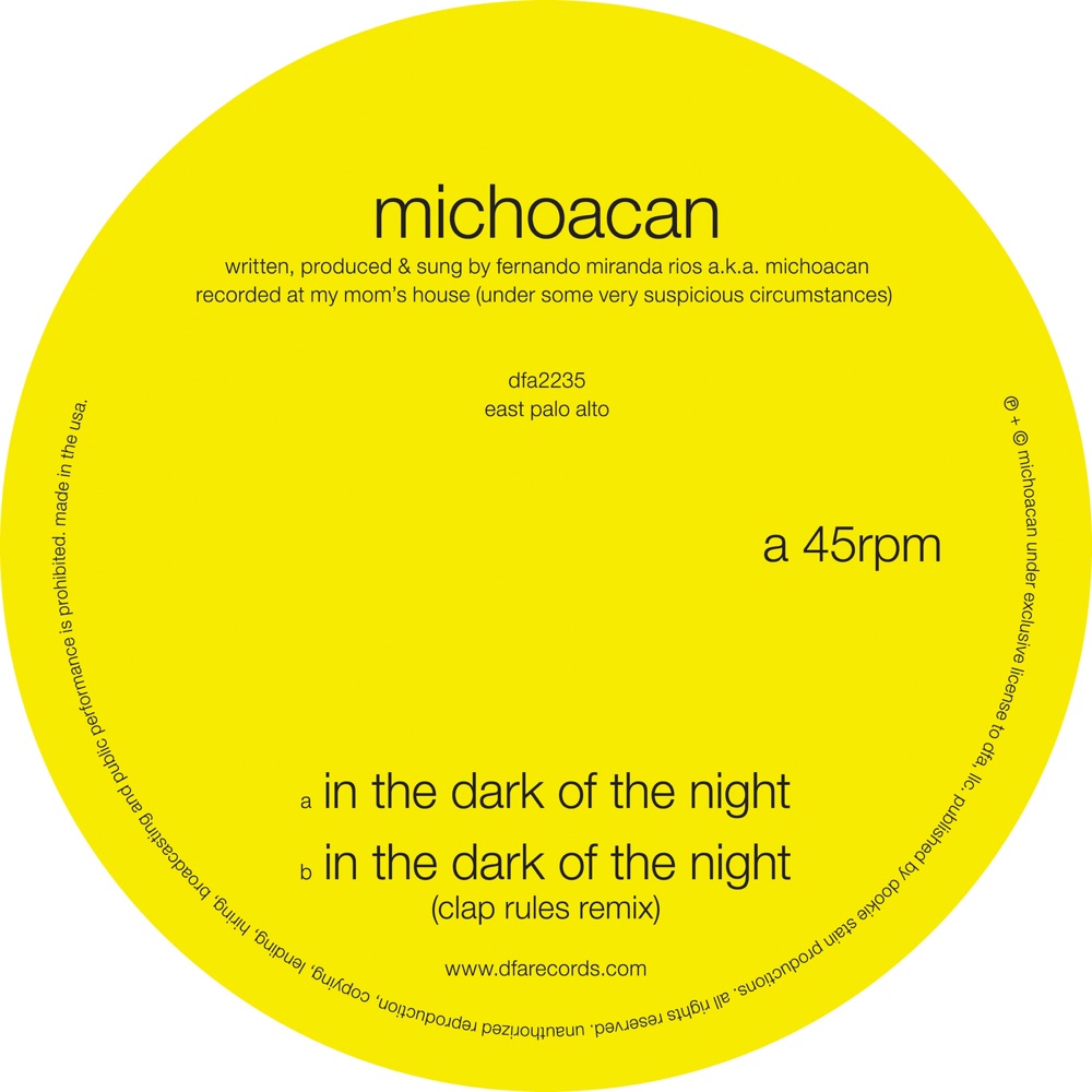 Обложка альбома «In the Dark of the Night - Single» — Michoacan