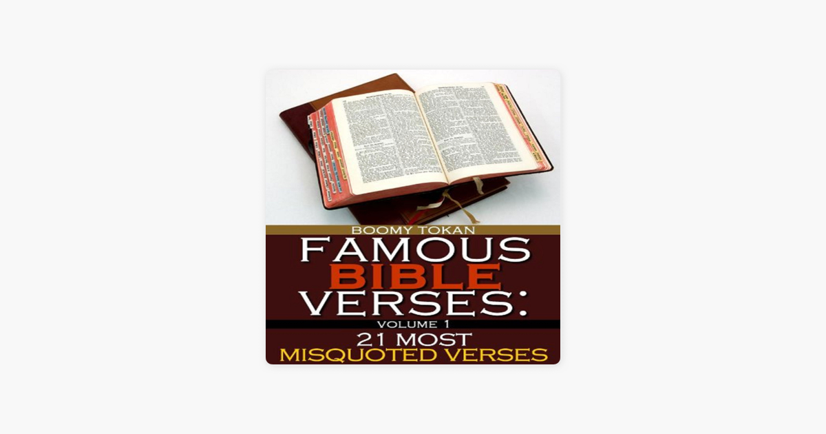 ‎famous Bible Verses 21 Most Misquoted Verses Book 1 Unabridged On