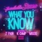 What You Know (feat. T-Pain, K CAMP & Migos) - Trendsetter Sense lyrics