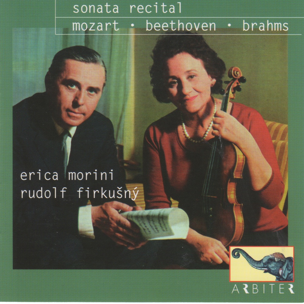 Обложка альбома «Sonata Recital: Mozart, Beethoven, Brahms» — Erica Morini, Rudolf Firkušný & Michael Raucheisen