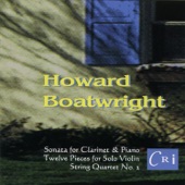 Howard Boatwright - Sonata for Clarinet and Piano: I. Allegretto piacevole