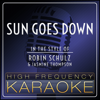 Sun Goes Down (In the Style of Robin Schulz & Jasmine Thompson) [Instrumental Version] - High Frequency Karaoke