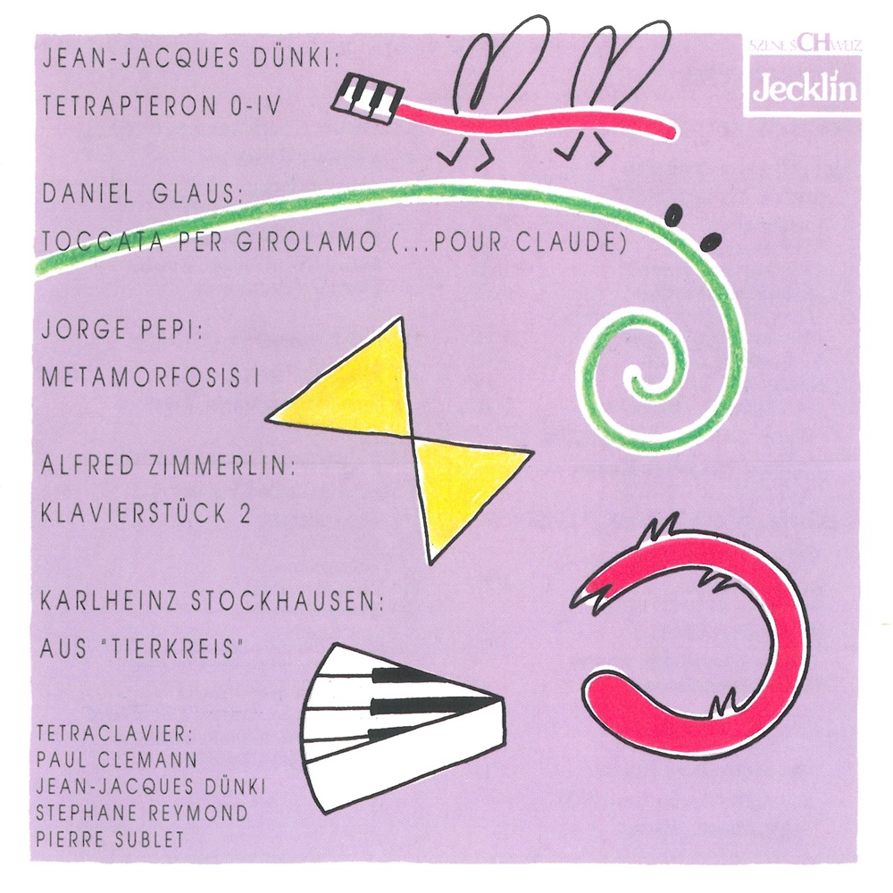 Обложка альбома «Tétraclavier» — Stéphane Reymond, Jean-Jacques Dünki & Pierre Sublet