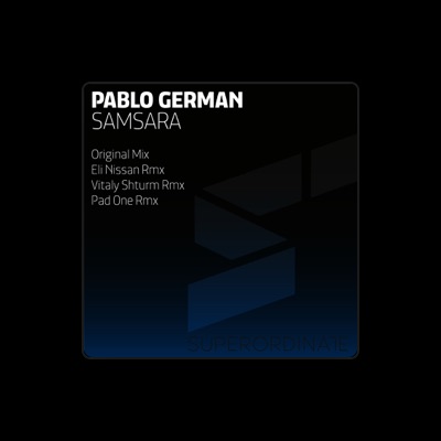 Hör dir Pablo German an, schau dir Musikvideos an, lies die Biografie, finde Tourdaten und mehr!