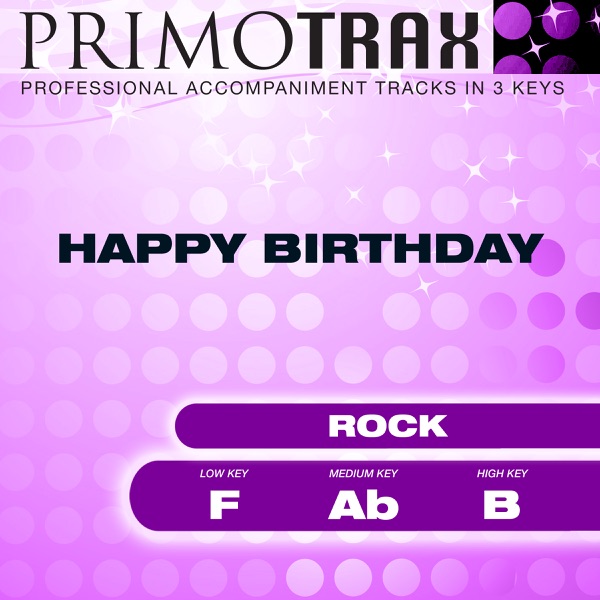 Happy Birthday (Rock) [Performance Track] - EP