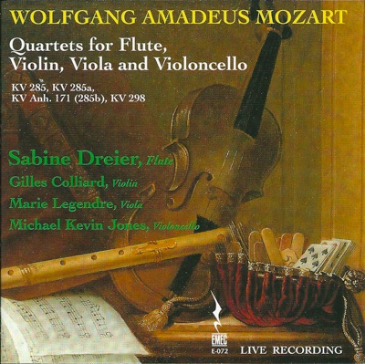Mozart: Quartets for Flute, Violin and Viola (Live)