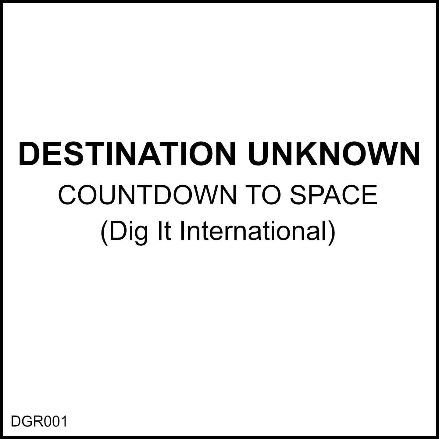 Countdown to Space - Single