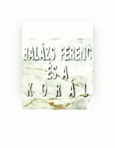 Listen to Balázs Ferenc és a Korál, watch music videos, read bio, see tour dates & more!