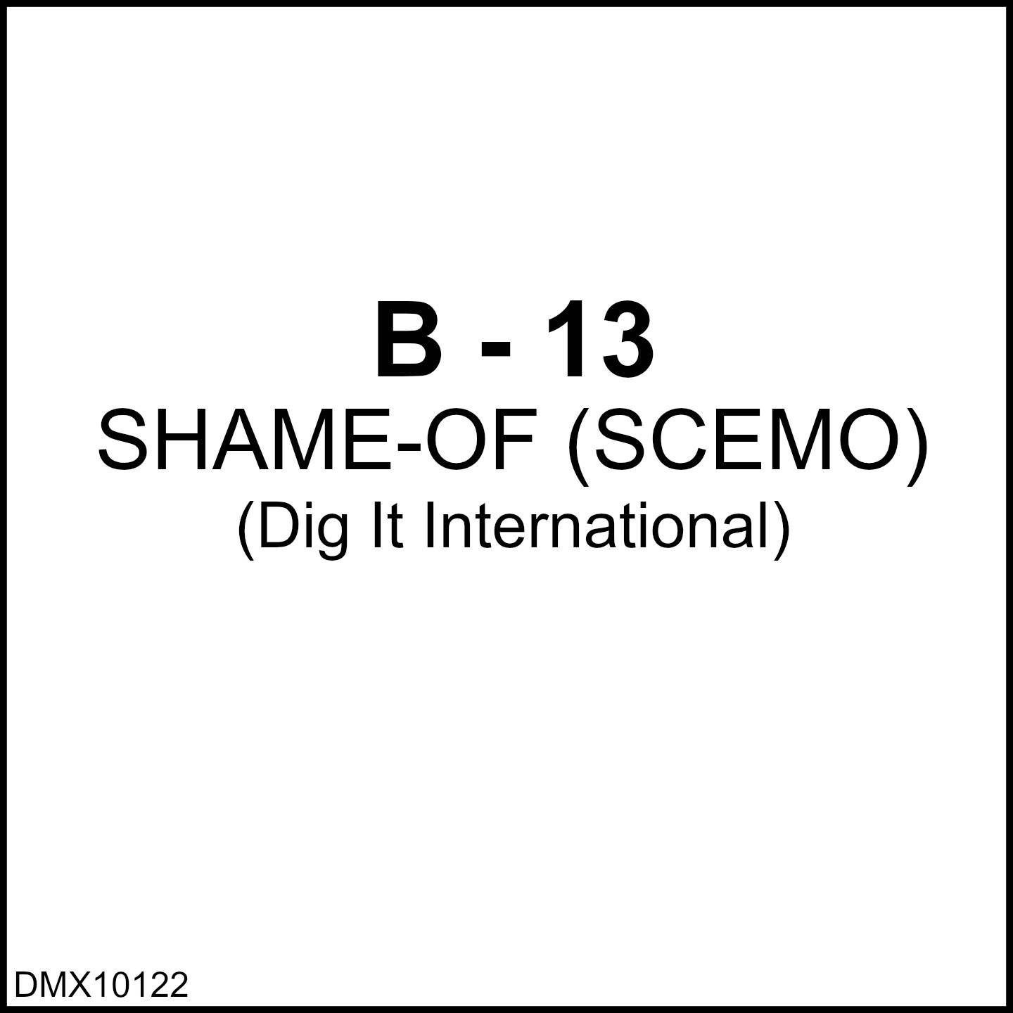 B & 13 - Shame-Of