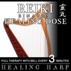 Reiki Binaural Healing Dose: Healing Harp (1h Full Binaural Healing Therapy With Bell Every 3 Minutes)