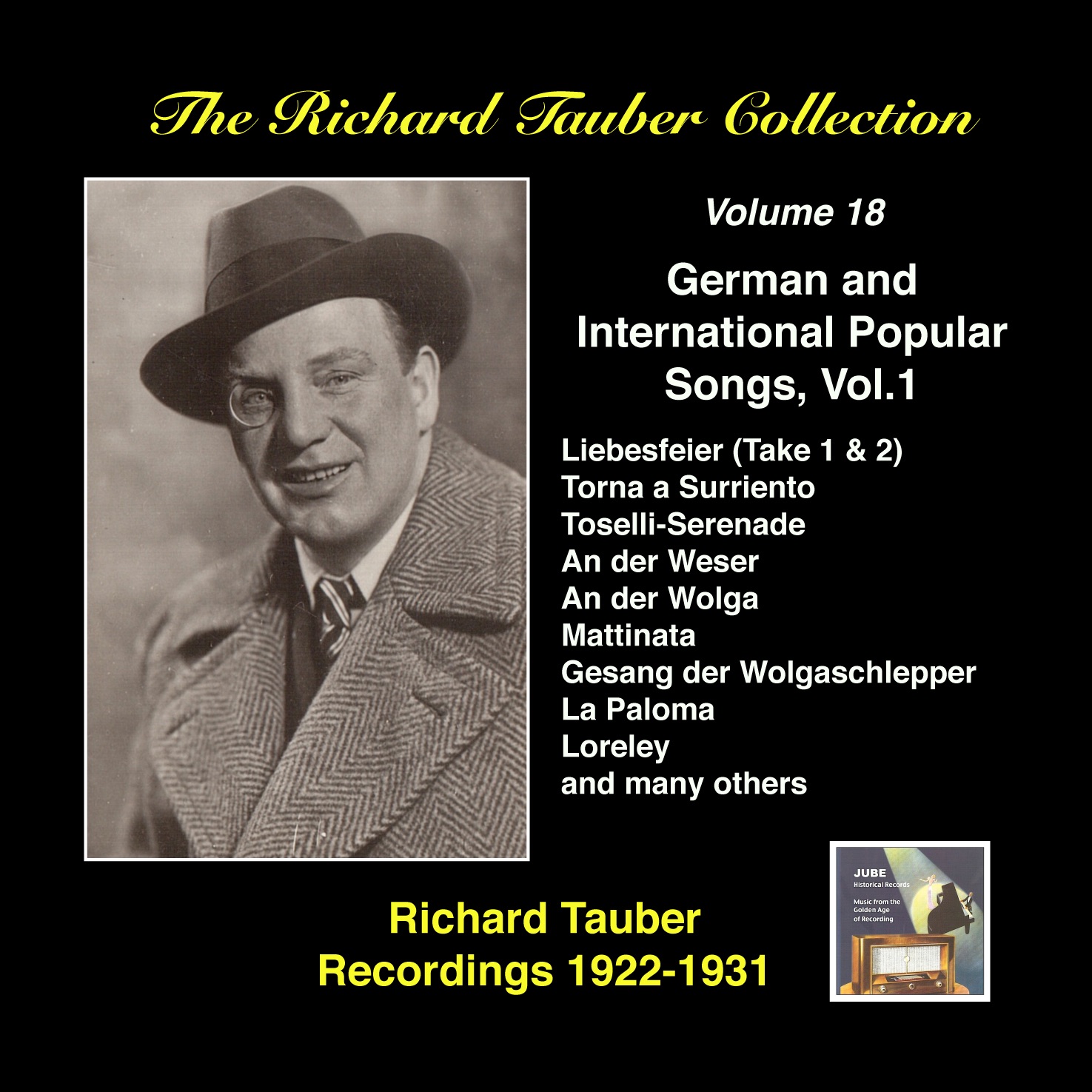 The Richard Tauber Collection, Vol. 18: German and International Popular Songs, Vol. 1 (Recorded 1922–1931)