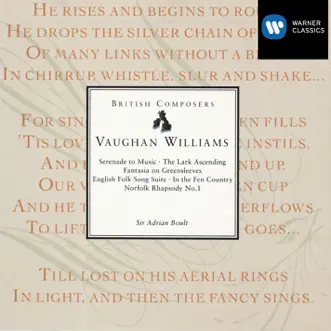 Serenade to Music by John Carol Case, John Noble, Christopher Keyte, Richard Angas, Sir Adrian Boult, Alfreda Hodgson, Gloria Jennings, Meriel Dickinson, Shirley Minty, London Philharmonic Orchestra, Marie Hayward, Norma Burrowes, Sheila Armstrong, Susan Longfield, Bernard Dickerson, Ian Partridge, Kenneth Bowen & Wynford Evans song reviws