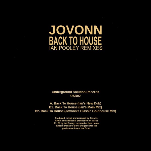Back To House - Single