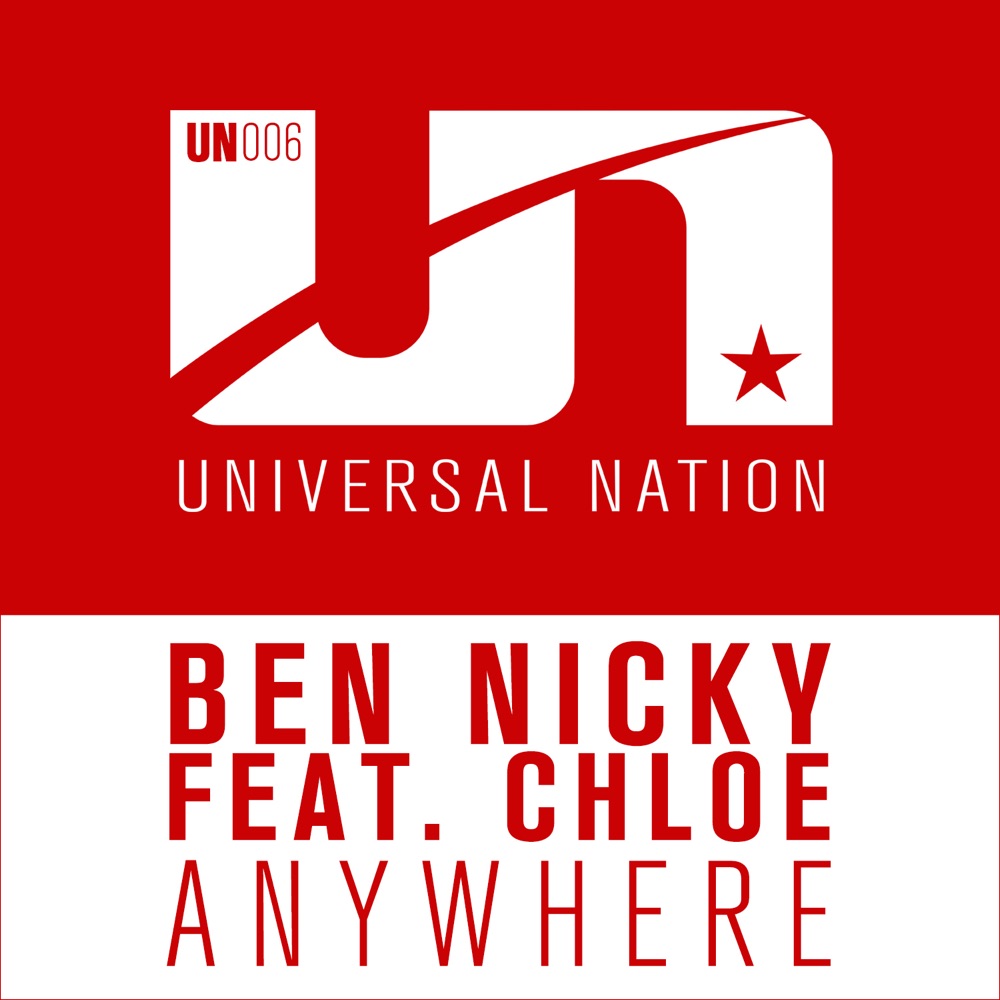 Обложка альбома «Anywhere (feat. Chloe) - Single» — Ben Nicky