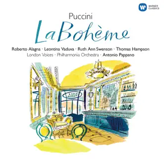 La Bohème, Act IV: In un coupè? ... Con pariglia e livree (Marcello/Rodolfo) by Thomas Hampson, Antonio Pappano, Philharmonia Orchestra & Roberto Alagna song reviws