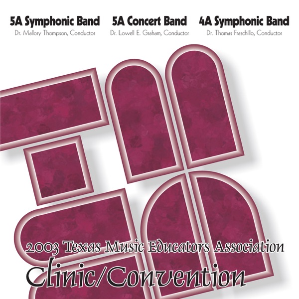 2003 Texas Music Educators Association (TMEA): All-State 5A Symphonic Band, All-State 5A Concert Band & All-State 4A Symphonic Band
