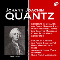 QUANTZ: CONCERTO IN G MAJOR FOR FLUTE, STRINGS & B.C. - EP