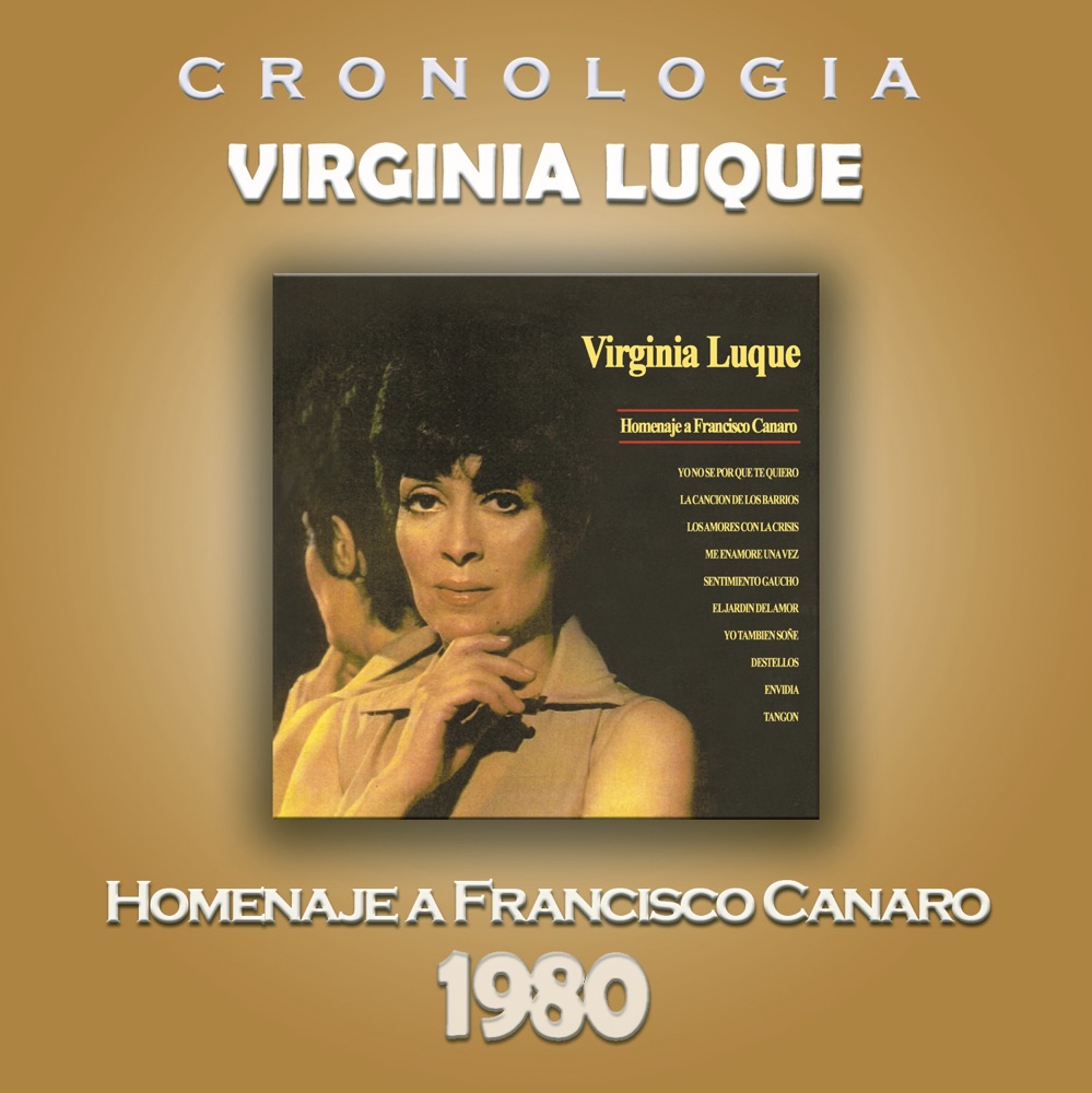 Обложка альбома «Virginia Luque Cronología - Homenaje a Francisco Canaro (1980)» — Virginia Luque