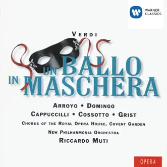 Un ballo in maschera, Act I, Scene 2: Zitti...l'incanto non dèssi turbare...Re dell'abisso, affrettati (Coro/Ulrica) by Fiorenza Cossotto, Plácido Domingo, Martina Arroyo, Royal Opera House Covent Garden Chorus, Philharmonia Orchestra, Piero Cappuccilli, Riccardo Muti, Reri Grist, Giorgio Giorgetti, Kenneth Collins, David Barrett, Girls from the Haberdashers' Aske's School for Girls, Elstree, Medici String Quartet, Rodney Slatford & Chorus of the Royal Opera House, Covent Garden song reviws